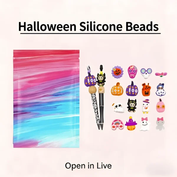 Halloween Silicone Beads for Pens
