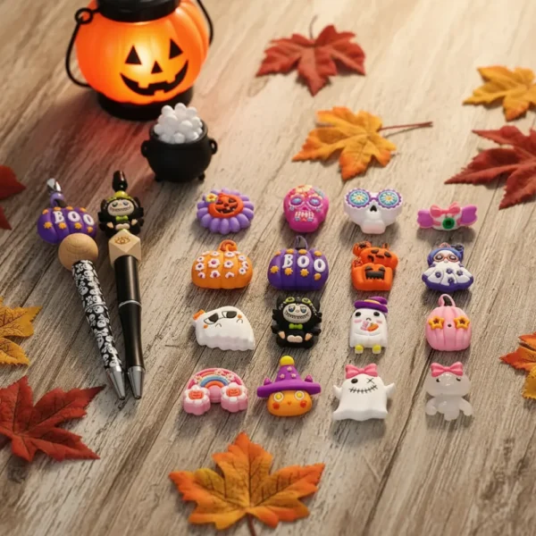 Halloween Silicone Beads for Pens