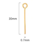 Stainless Steel Open Eye Pins for Jewelry Making