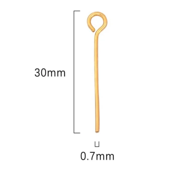 Stainless Steel Open Eye Pins for Jewelry Making