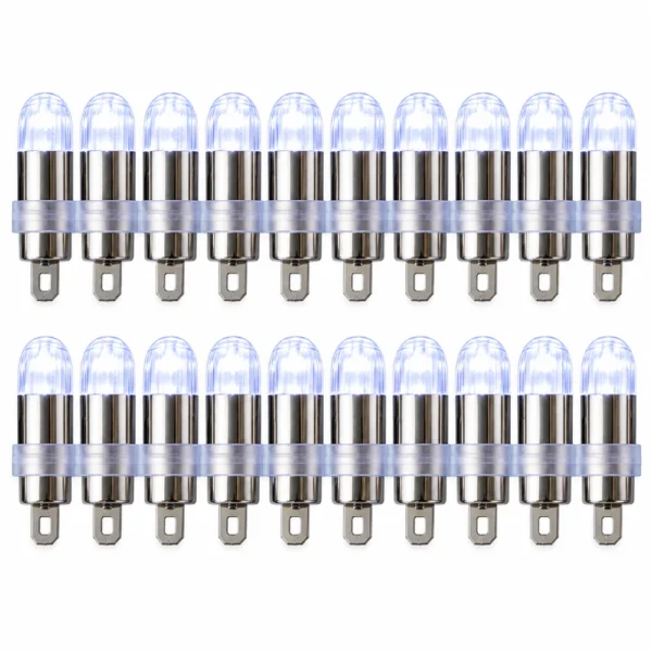20PCS Non-Blinking LED Lights for Holiday & Party Decorations