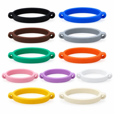 Portable Water Cup Hanging Rope Loop Silicone Ring