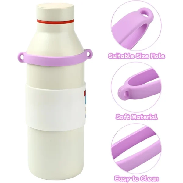 Portable Water Cup Hanging Rope Loop Silicone Ring