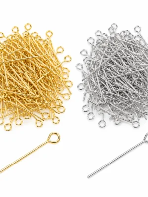 100pcs Stainless Steel Open Eye Pins for Jewelry Making