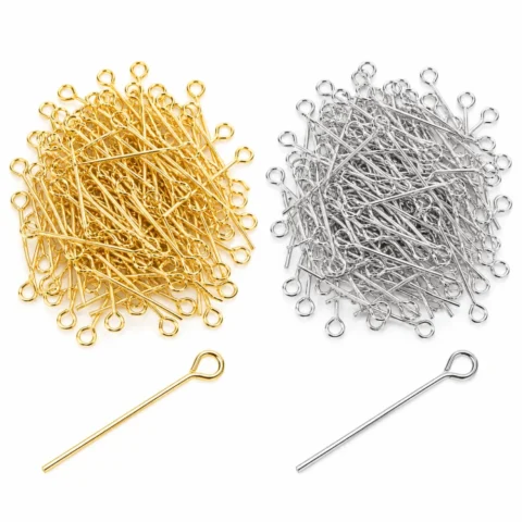 100pcs Stainless Steel Open Eye Pins for Jewelry Making