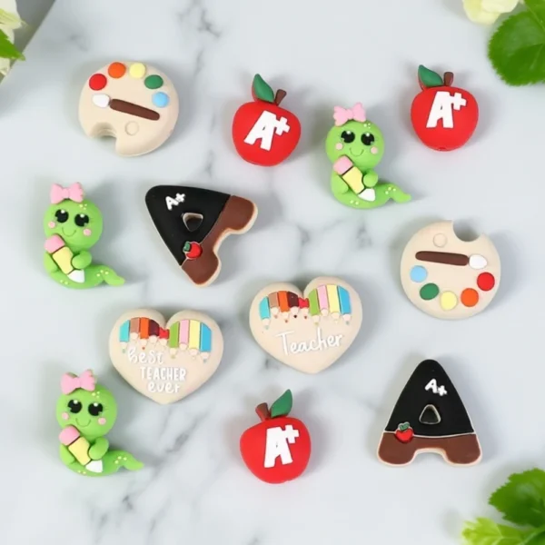 Teacher Theme Focal Beads
