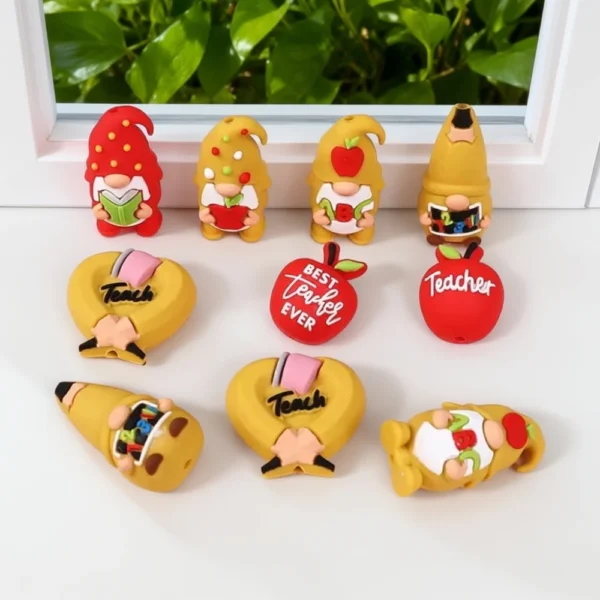 Teacher Theme Focal Beads