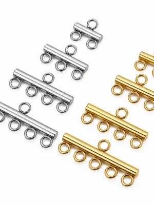 10 PCS 304 Stainless Steel Multi-Loop Connectors – 2/3/4/5 Loops
