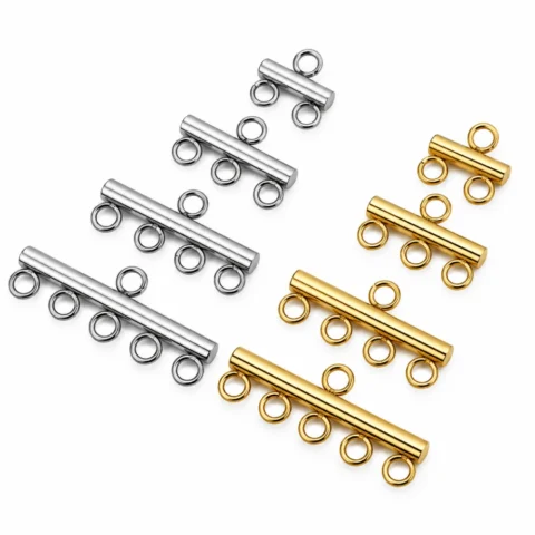 10 PCS 304 Stainless Steel Multi-Loop Connectors – 2/3/4/5 Loops