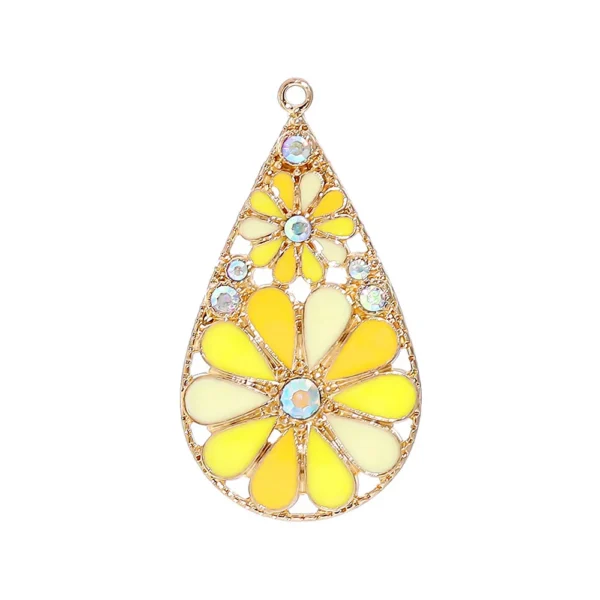 Flower Pendant Charm – DIY Jewelry Making Accessory