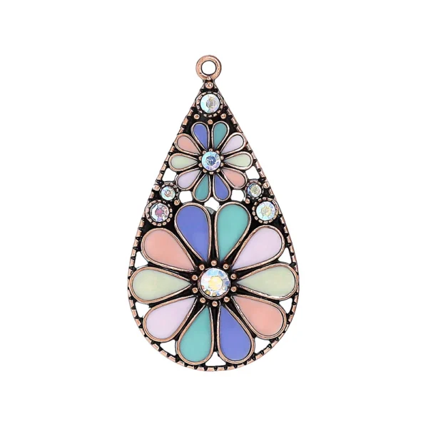 Flower Pendant Charm – DIY Jewelry Making Accessory