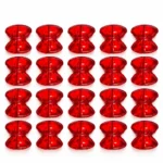 20 PCS Transparent Glass Bow Beads for Jewelry Making
