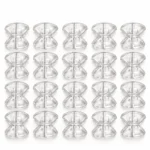 20 PCS Transparent Glass Bow Beads for Jewelry Making