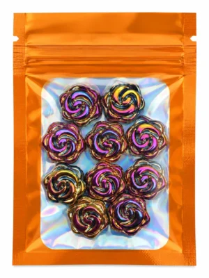 Flash Sale – 10 PCS 16mm Glass Rose Flower Beads – Live Claim