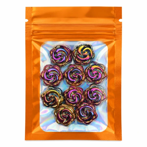 Flash Sale – 10 PCS 16mm Glass Rose Flower Beads – Live Claim