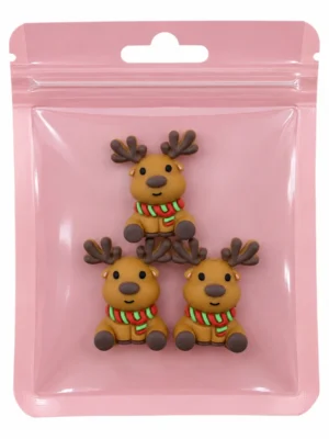 Flash Sale – 3 PCS Christmas Silicone Beads – Live Claim