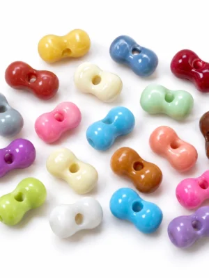 300 PCS 3×6mm Peanut Glass Beads –Details