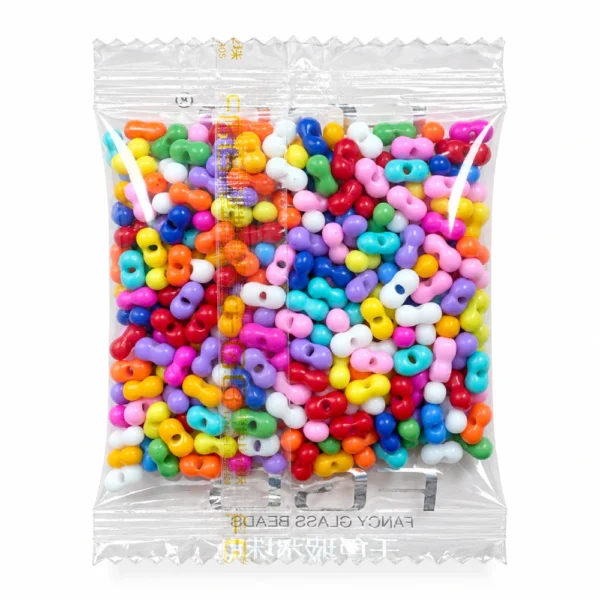 300 PCS 3×6mm Peanut Glass Beads – Multiple Colors
