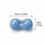 300 PCS 3×6mm Peanut Glass Beads – Multiple Colors