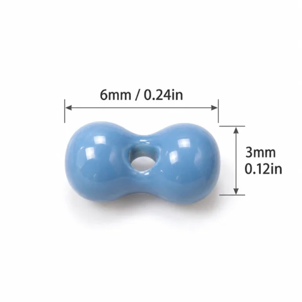 300 PCS 3×6mm Peanut Glass Beads – Multiple Colors