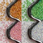 100 PCS 6mm Flat Crystal Beads for Jewelry Making