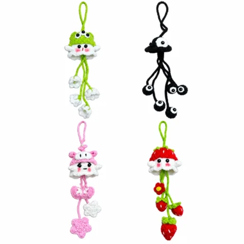 Handmade Crochet Hanging Charms – 4 Cute Styles