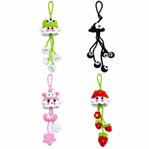 Handmade Crochet Hanging Charms – 4 Cute Styles