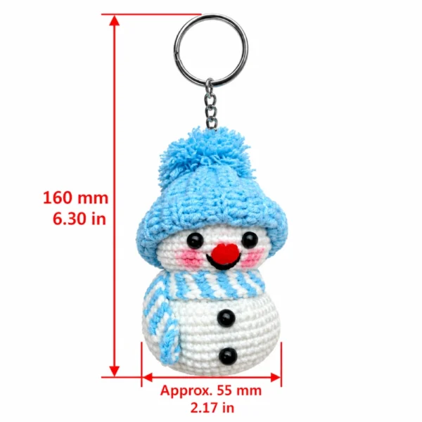 Handmade Crochet Christmas Ornaments & Keychains – 3 Styles
