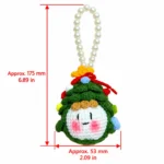 Handmade Crochet Christmas Ornaments & Keychains – 3 Styles