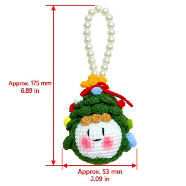 Handmade Crochet Christmas Ornaments & Keychains – 3 Styles