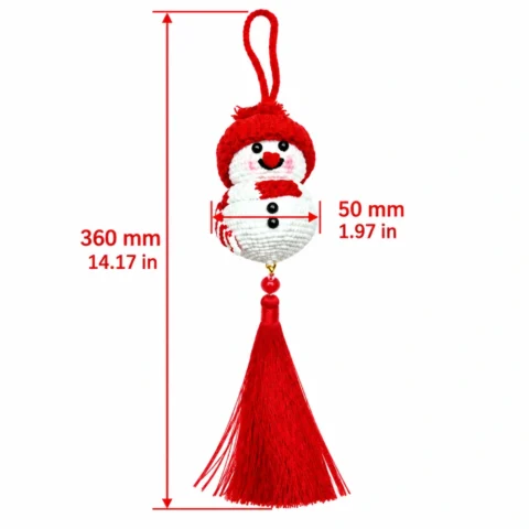 Handmade Crochet Christmas Ornaments Redsnowman