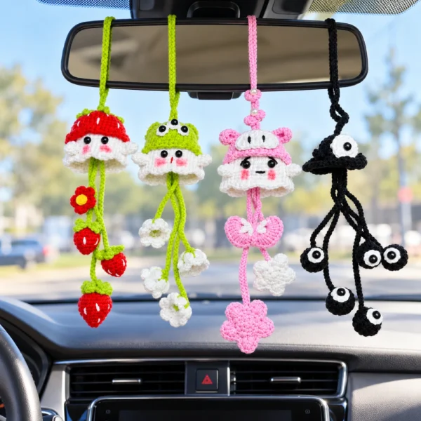 Handmade Crochet Hanging Charms – 4 Cute Styles