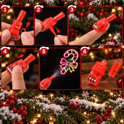 How to use Mixed Color Christmas Finger lights