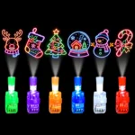 6 PCS Mixed Color Christmas Finger Lights for Kids – 6 Patterns