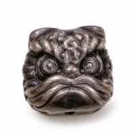 1 PCS Obsidian Lion Head Beads